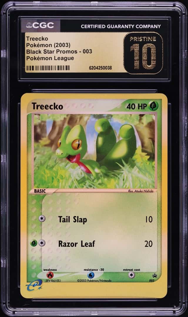 2003 Pokemon League Black Star Promo Treecko #3 CGC 10 PRISTINE