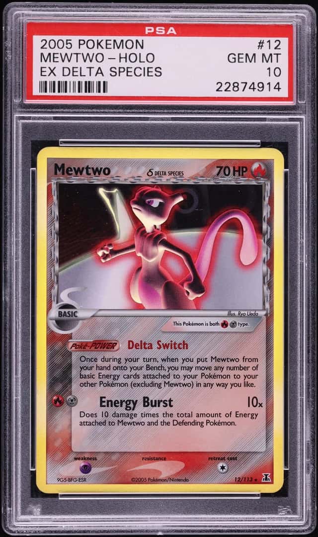 2005 Pokemon EX Delta Species Holo Mewtwo #12 PSA 10 GEM MINT