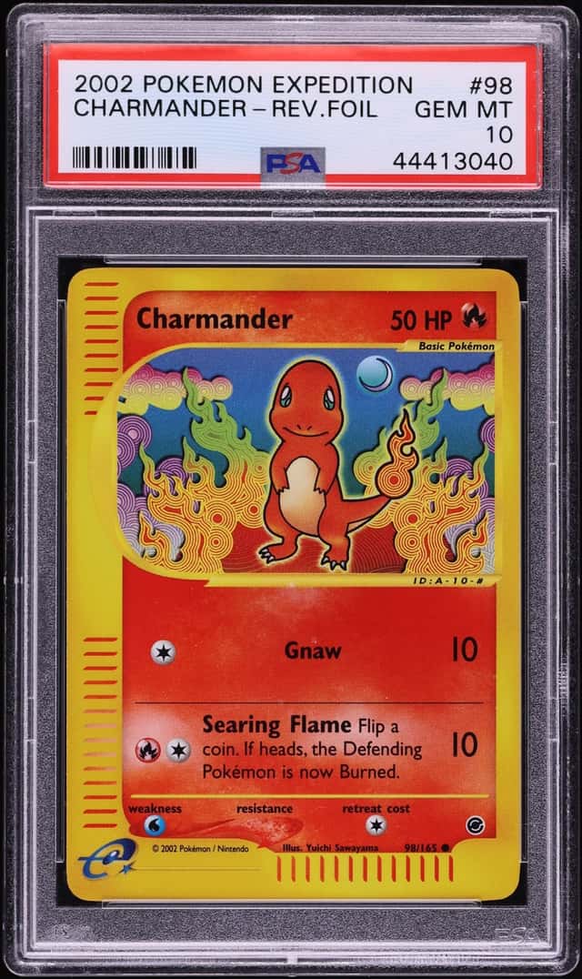 2002 Pokemon Expedition Reverse Holo Charmander #98 PSA 10 GEM MINT