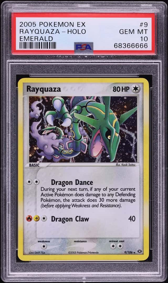 2005 Pokemon EX Emerald Holo Rayquaza #9 PSA 10 GEM MINT