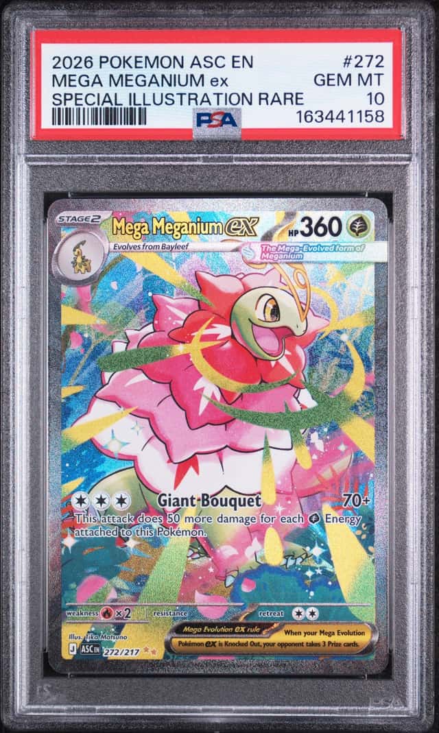2026 Pokemon ASC En Special Illustration Rare #272 Mega Meganium Ex PSA 10