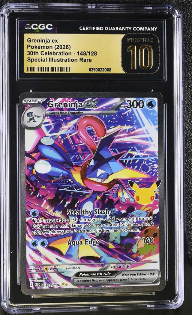 Greninja ex *CGC PRISTINE 10* Special Illustration Rare *30th Celebration* #148