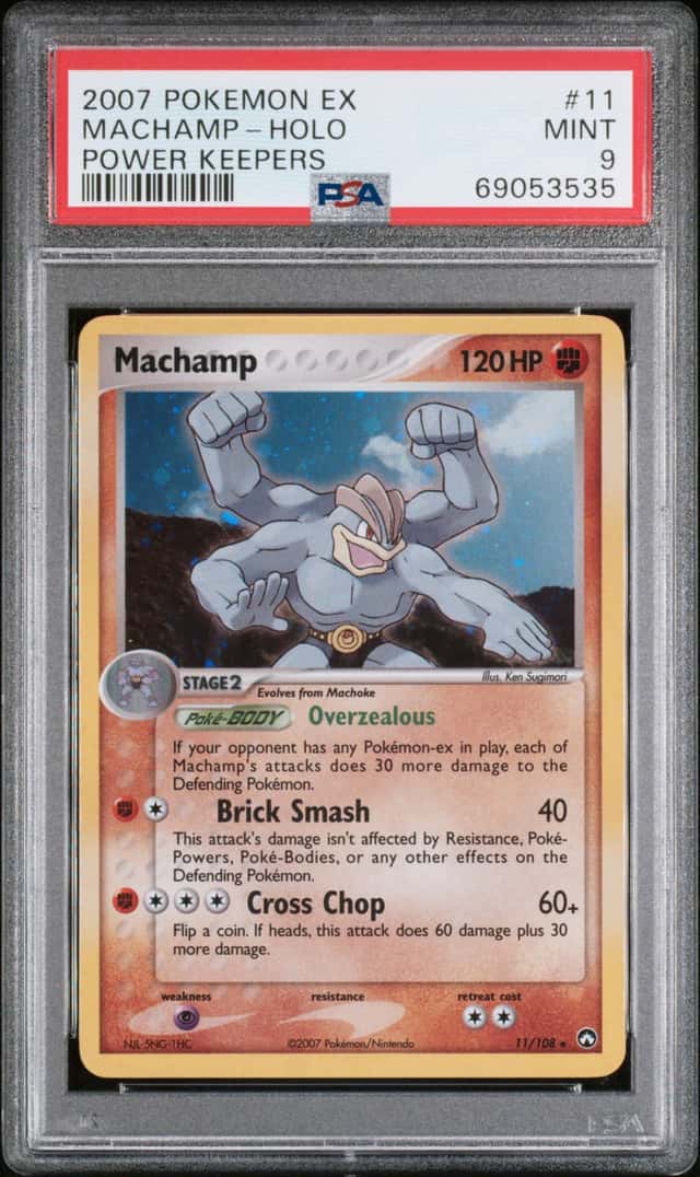 Pokemon Machamp Holo Power Keepers 11/108 PSA 9 Mint