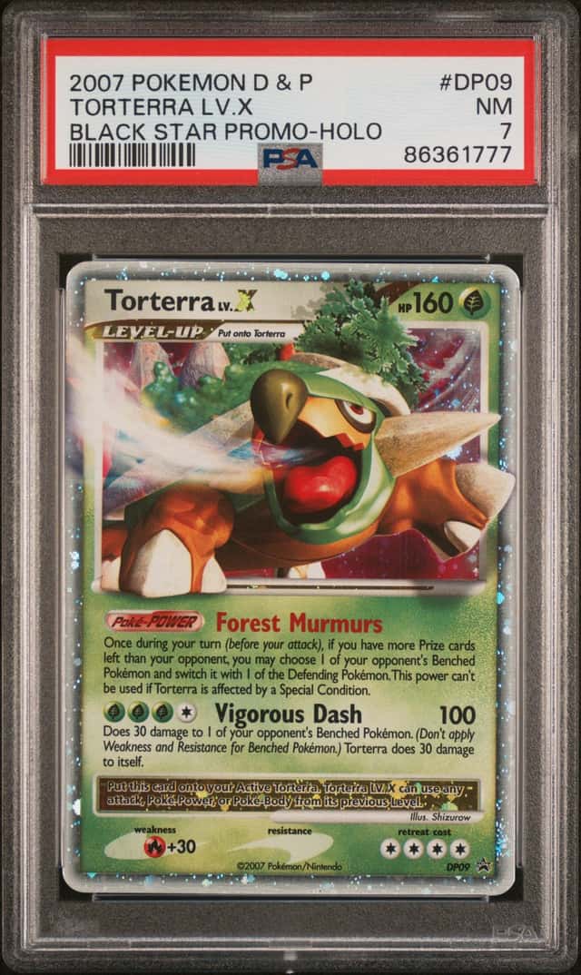 Torterra LV.X HOLO PROMO DIAMOND & PEARL POKEMON PSA 7