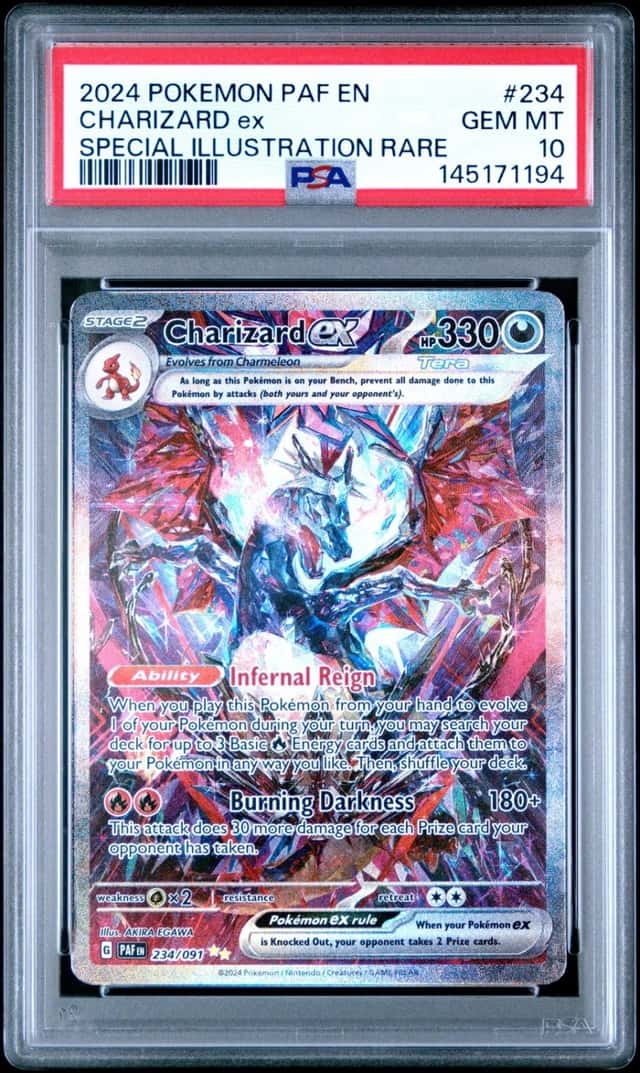 2024 POKEMON PAF EN-PALDEAN FATES SPECIAL ILLUSTRATION RARE CHARIZARD EX PSA 10