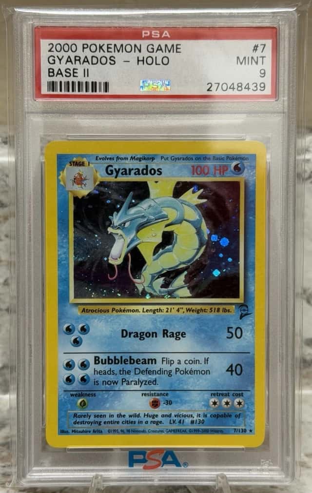 Pokemon Base set 2 Gyarados PSA 9