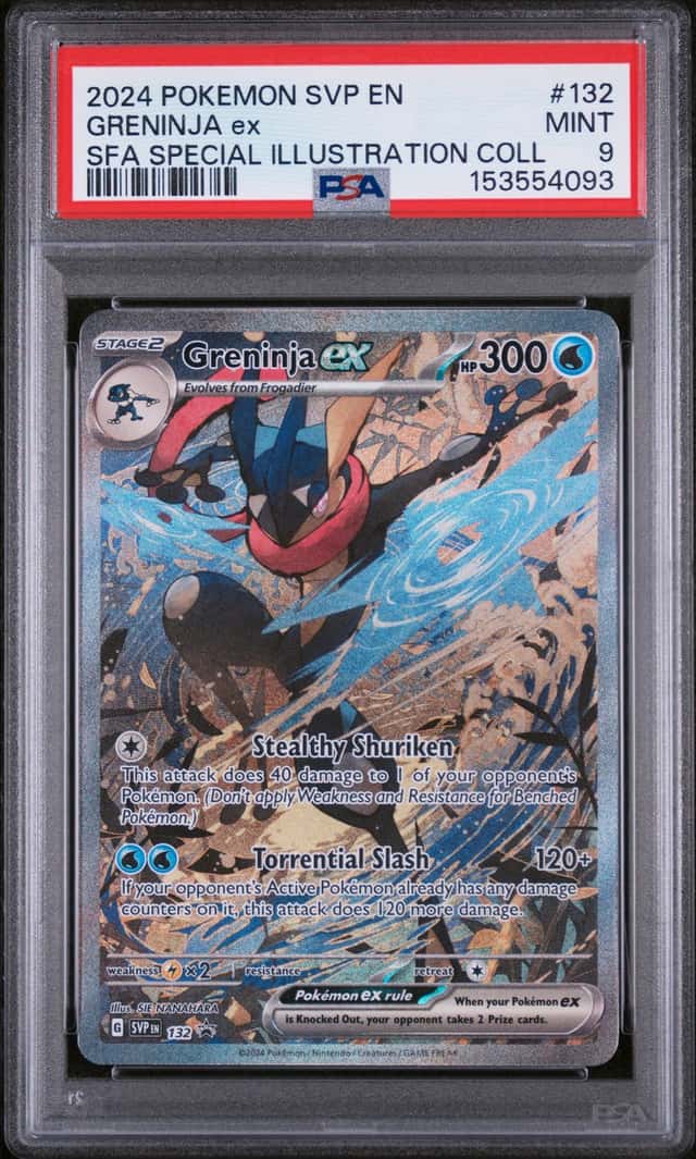 2024 POKEMON SVP EN-SV BSP #132 GRENINJA ex SFA SPECIAL ILLUSTRATION COLL PSA 9