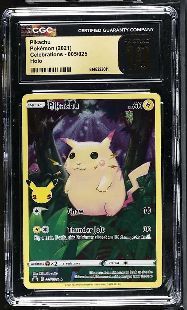 Pokemon 2021 Pikachu 005/025 Holo Celebrations PRISTINE CGC 10