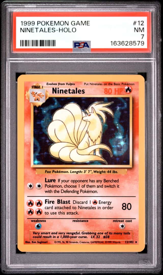 1999 Pokémon Game Ninetales - Holo PSA Grade 7 Near Mint