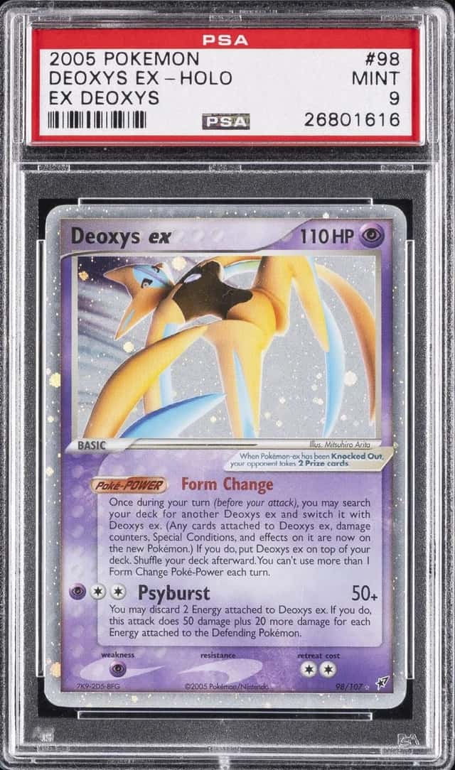 2005 POKEMON EX DEOXYS #98 DEOXYS EX-HOLO PSA 9