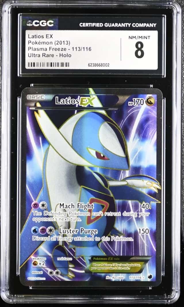 Pokemon Latios EX Plasma Freeze 113/116 Ultra Rare CGC 8