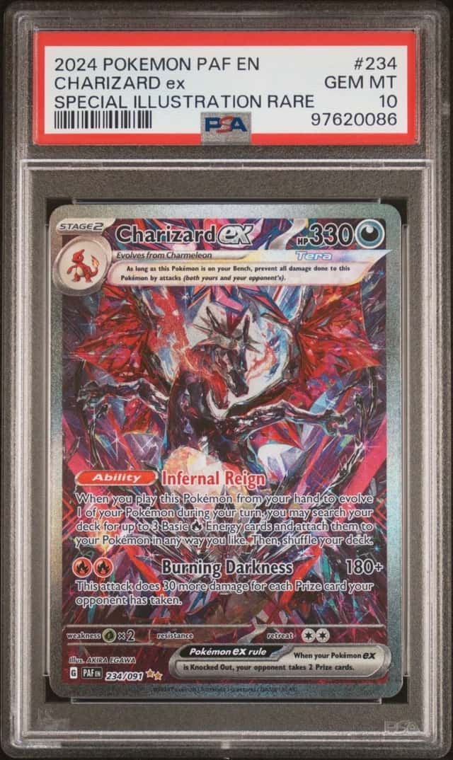 Pokemon Charizard EX Paldean Fates 234 Special Illustration Rare PSA 10 Gem Mint