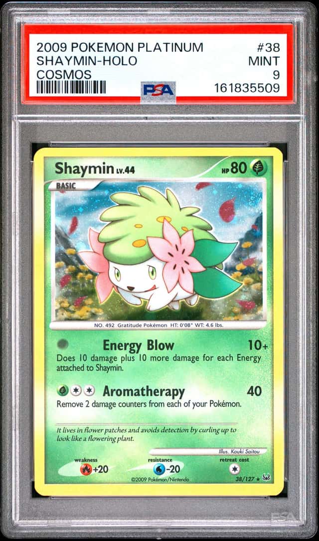 Pokemon Shaymin Holo Platinum 38/127 Cosmos PSA 9 Mint