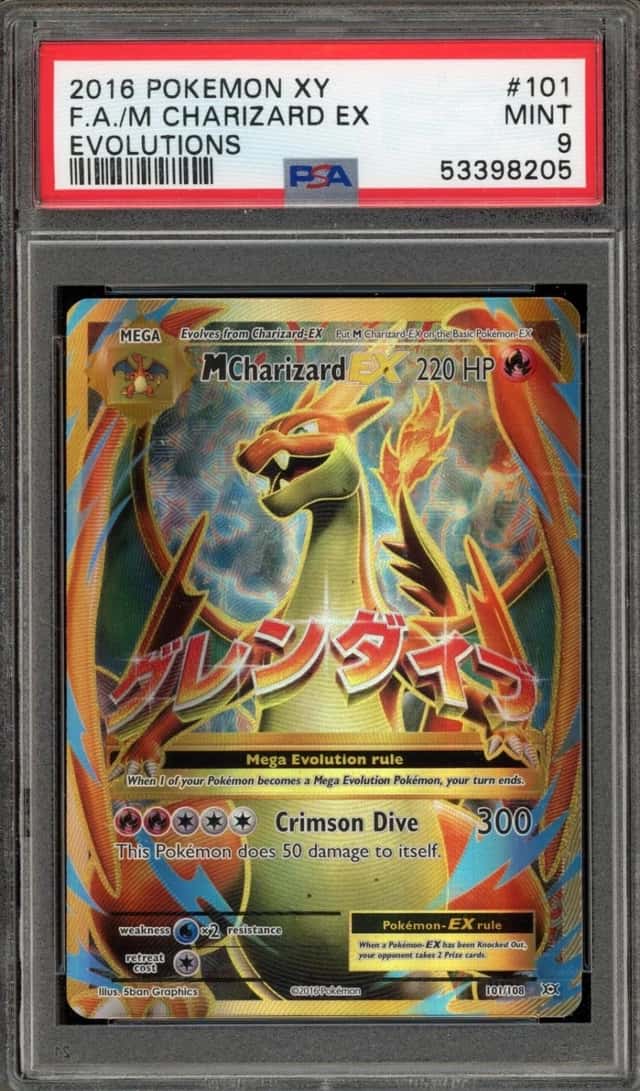 Pokemon M Charizard EX Evolutions 101/108 PSA 9 Mint