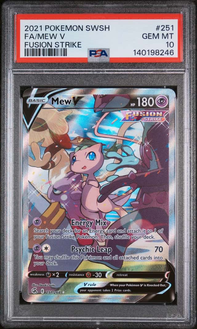 Pokemon Mew V Fusion Strike Full Alt Art 251/264 PSA 10 Gem Mint