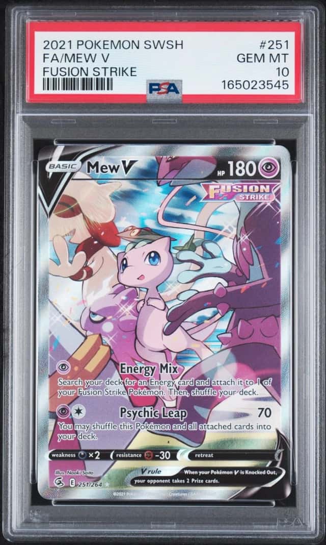 Pokemon Mew V Fusion Strike Full Alt Art 251/264 PSA 10 Gem Mint