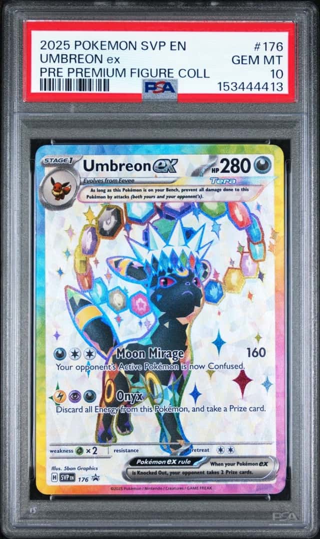 2025 POKEMON SVP PROMO PREMIUM FIGURE COLLECTION #176 UMBREON EX PSA 10