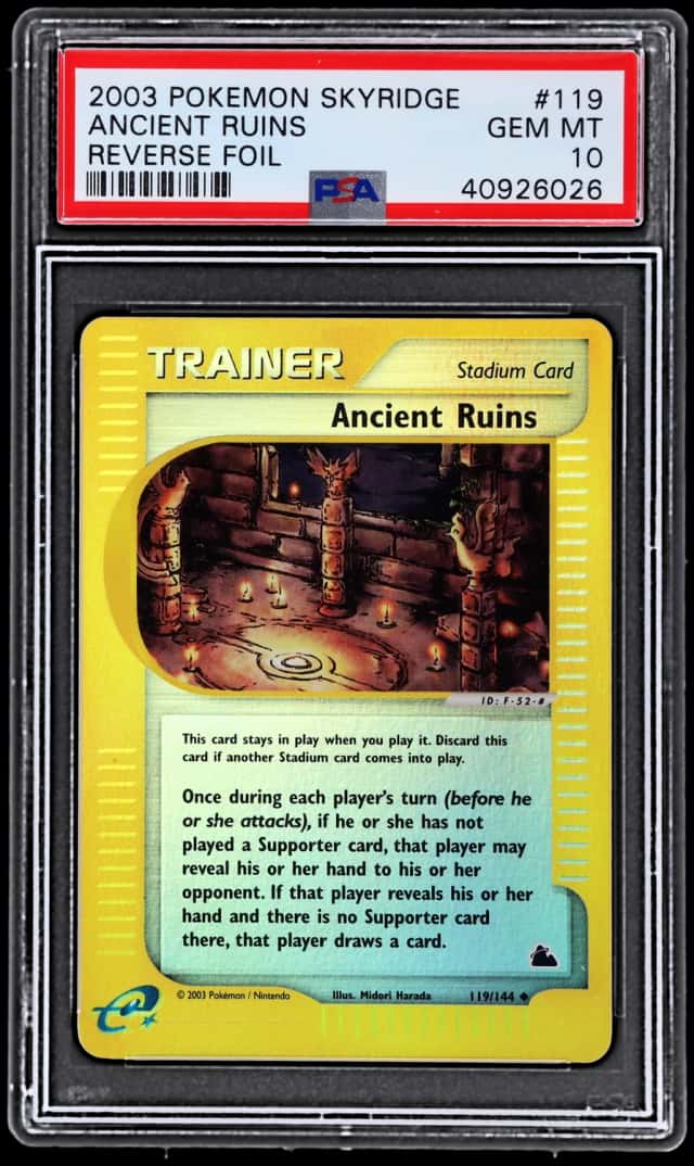 2003 Pokemon Skyridge Reverse Holo Ancient Ruins #119