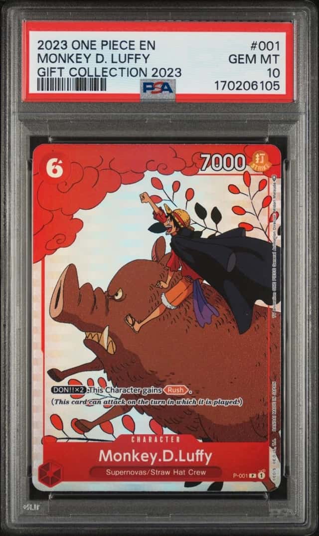 2023 ONE PIECE GIFT COLLECTION 2023 #001 MONKEY D. LUFFY PSA 10
