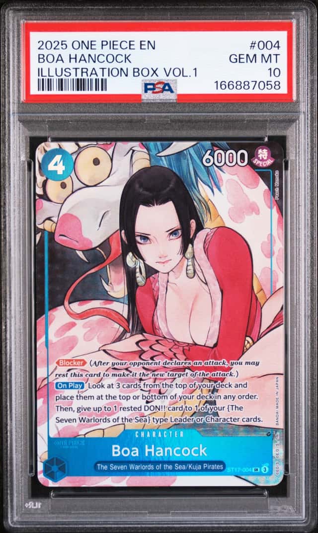 2025 ONE PIECE PROMOS ILLUSTRATION BOX VOL.1 #004 BOA HANCOCK PSA 10