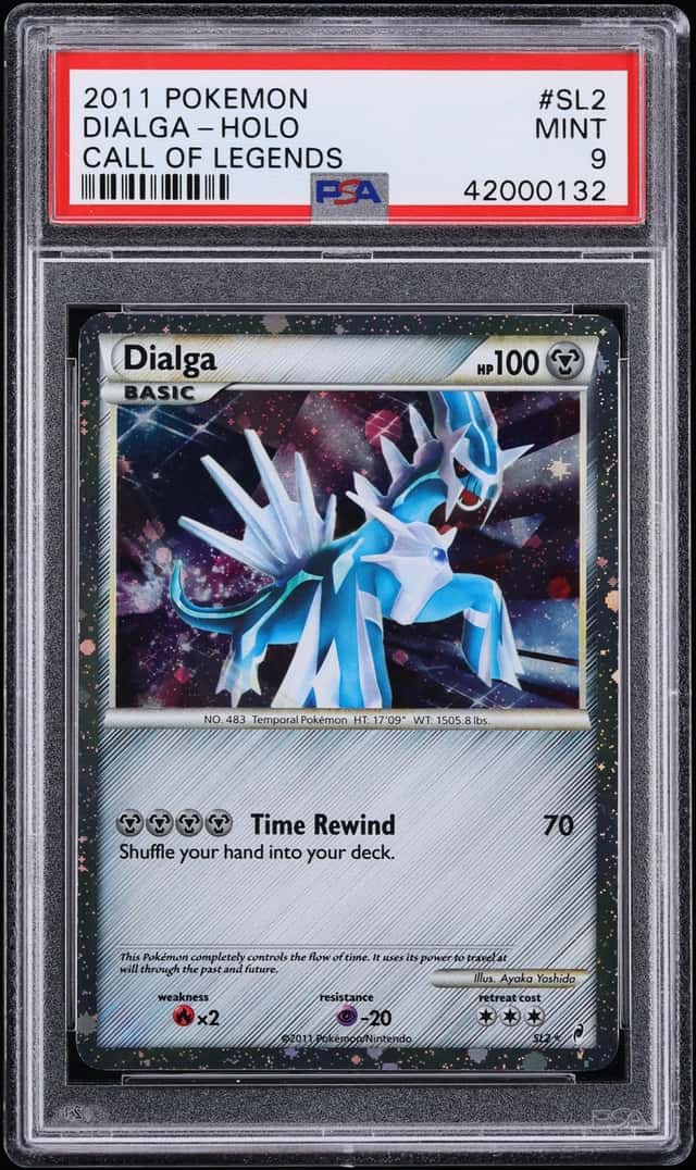 2011 Pokemon Call Of Legends Holo Dialga #SL2 PSA 9 MINT