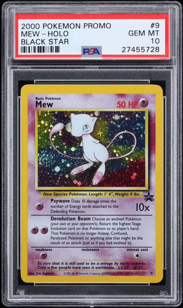 2000 Pokemon League Black Star Promo Holo Mew #9 PSA 10 GEM MINT