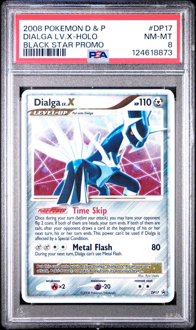 2008 Pokemon Diamond & Pearl Black Star Promo Holo Dialga LV.X #DP17 PSA 8 NM-MT