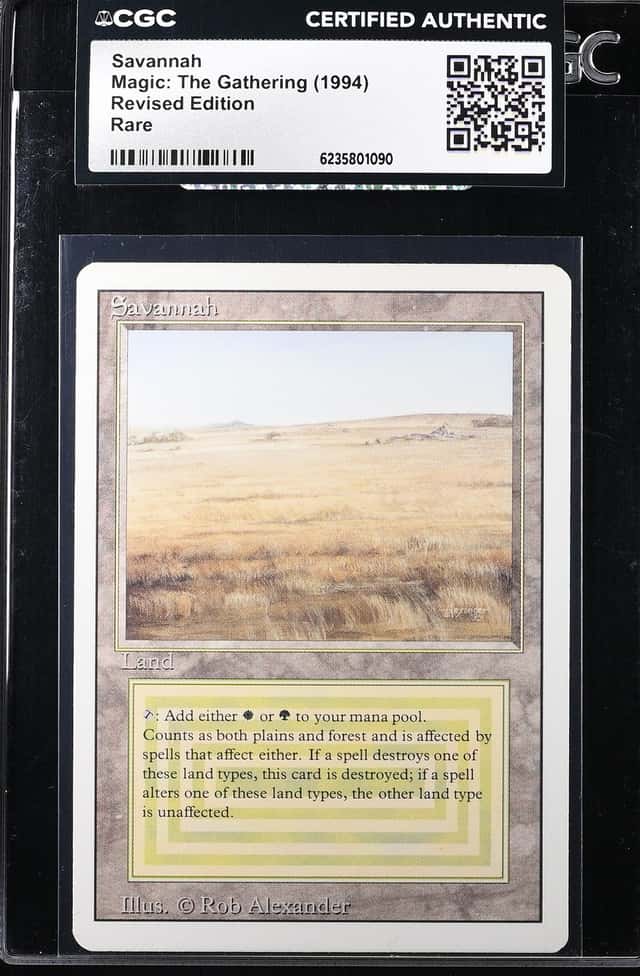 1994 Magic The Gathering MTG Revised Edition Savannah CGC AUTH