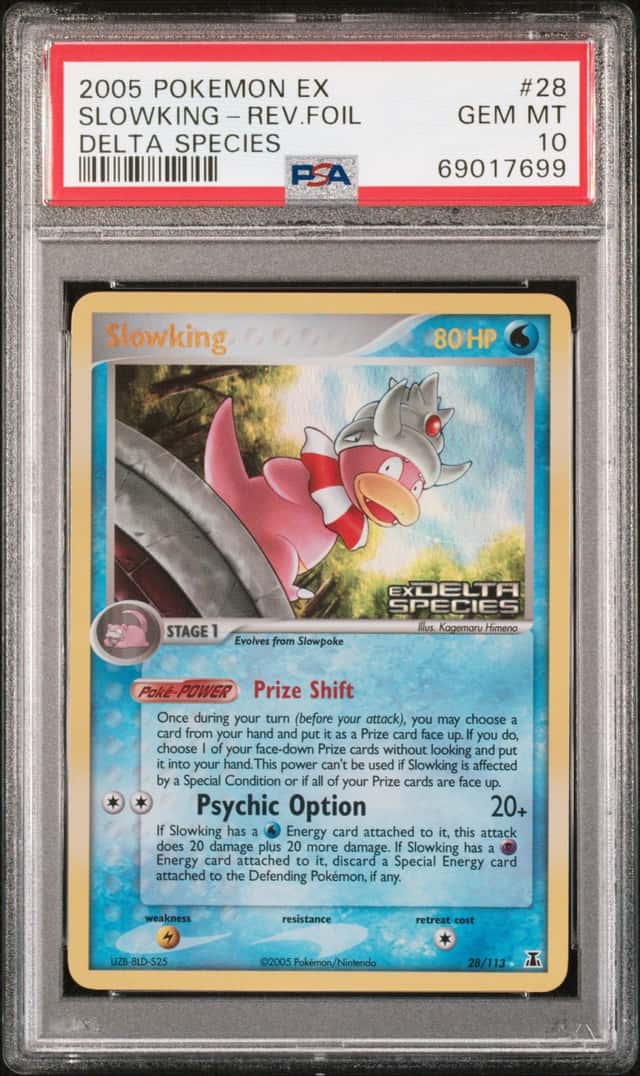 2005 Pokemon EX Delta Species Reverse Holo Slowking #28 PSA 10 GEM MINT