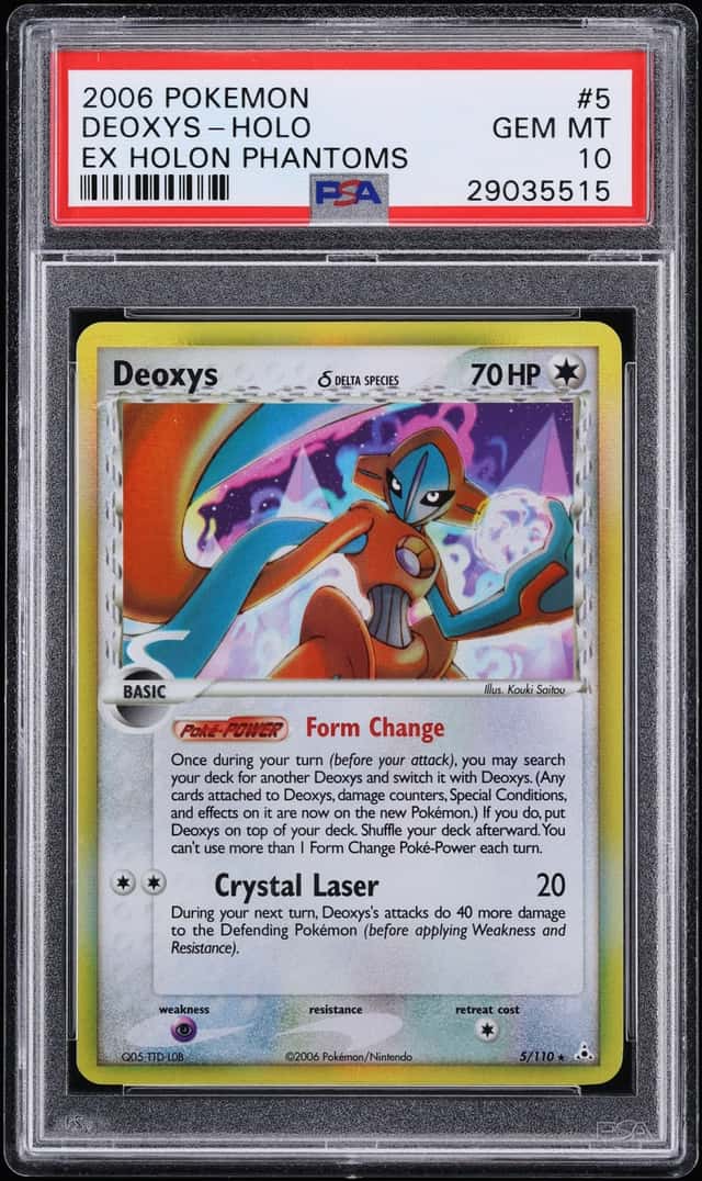 2006 Pokemon EX Holon Phantoms Holo Deoxys #5 PSA 10 GEM MINT