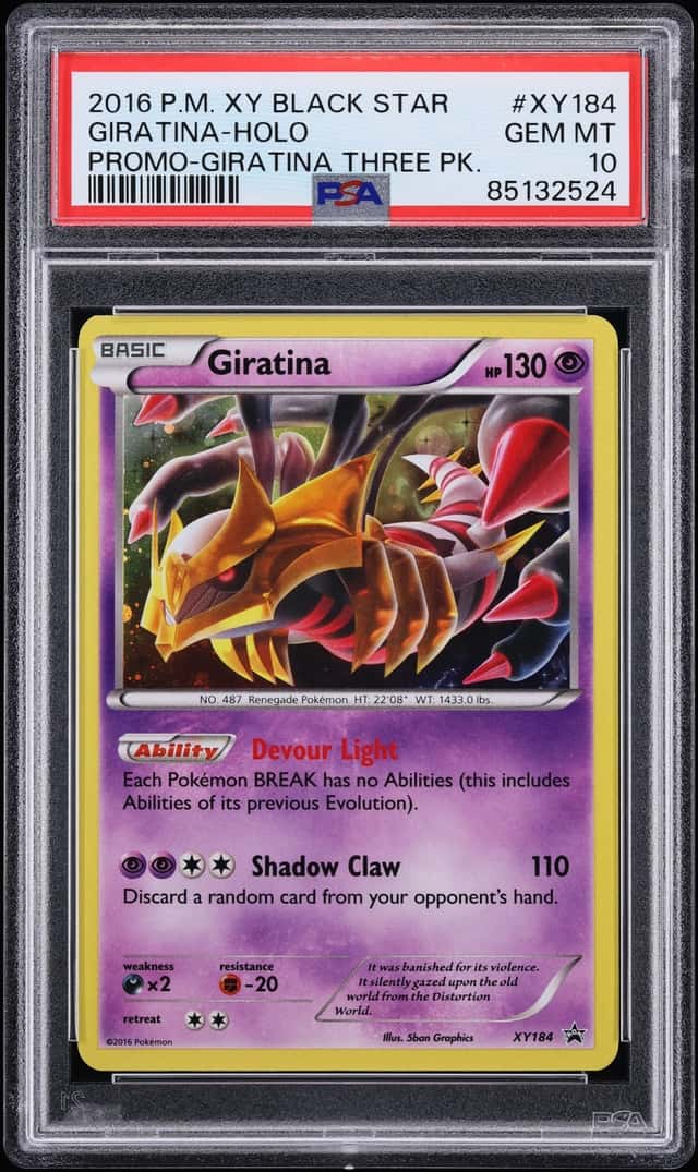 2016 Pokemon XY Black Star Promo Holo Giratina #XY184 PSA 10 GEM MINT