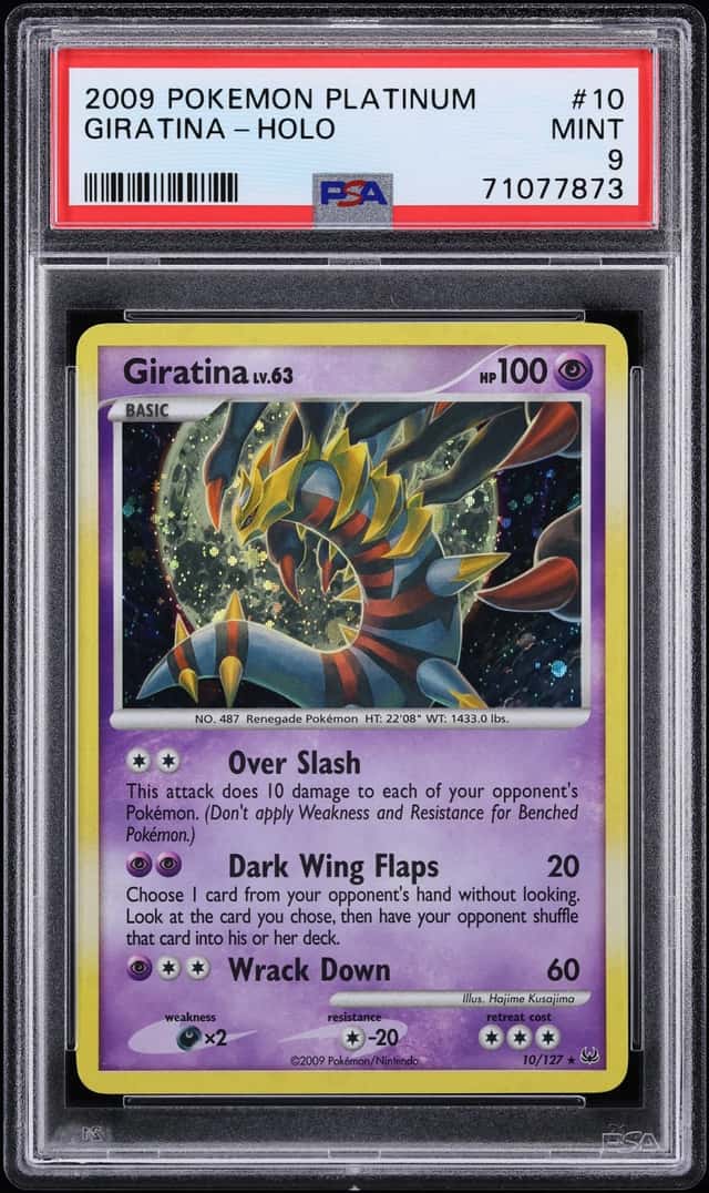 2009 Pokemon Platinum Holo Giratina #10 PSA 9 MINT