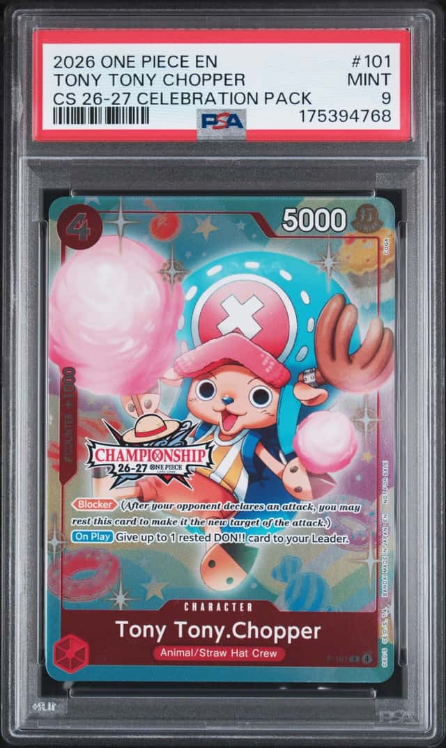 2026 One Piece Championship Celebration Pack Tony Tony Chopper #P-101 PSA 9