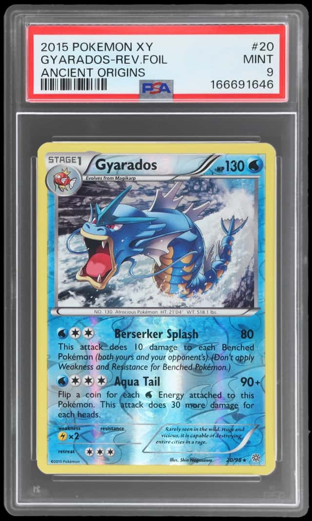 2015 Pokemon XY Ancient Origins Reverse Holo Gyarados #20