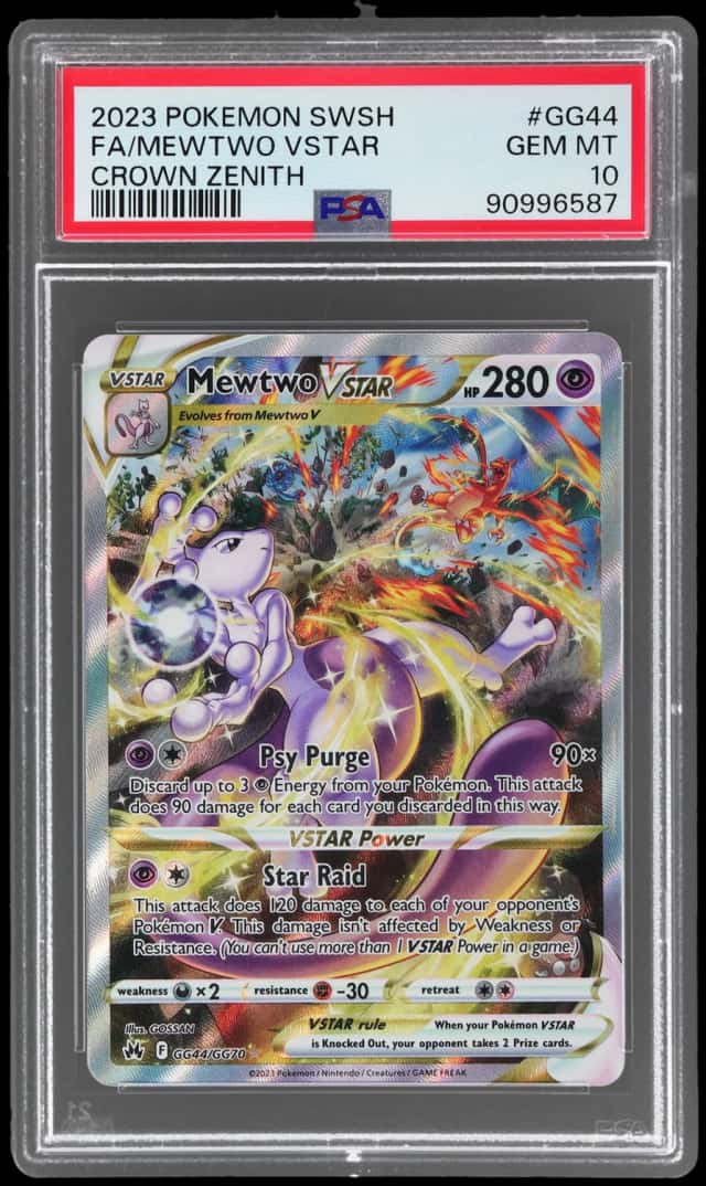 2023 Pokemon Sword and Shield Crown Zenith Galarian Gallery Mewtwo Vstar #GG44