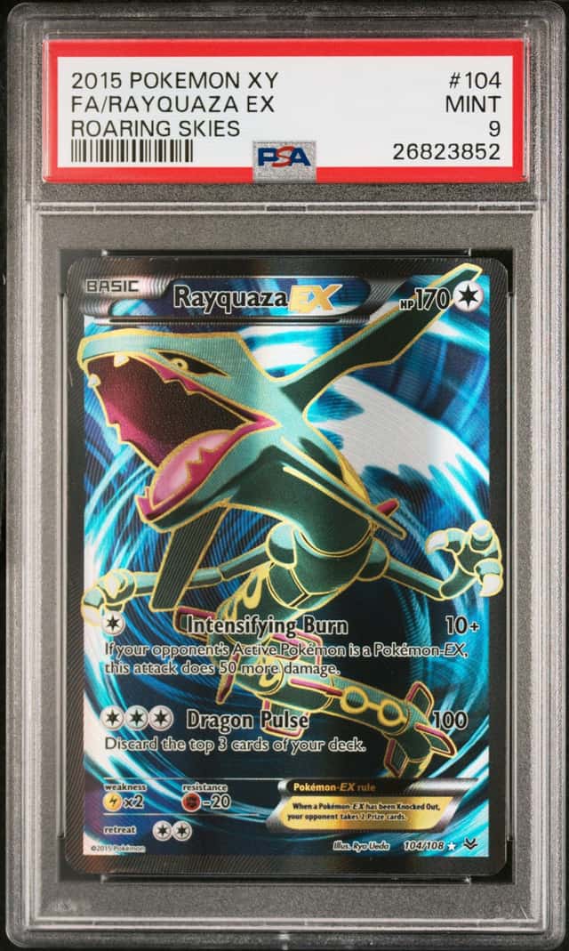 2015 Pokemon XY Roaring Skies Rayquaza Ex #104