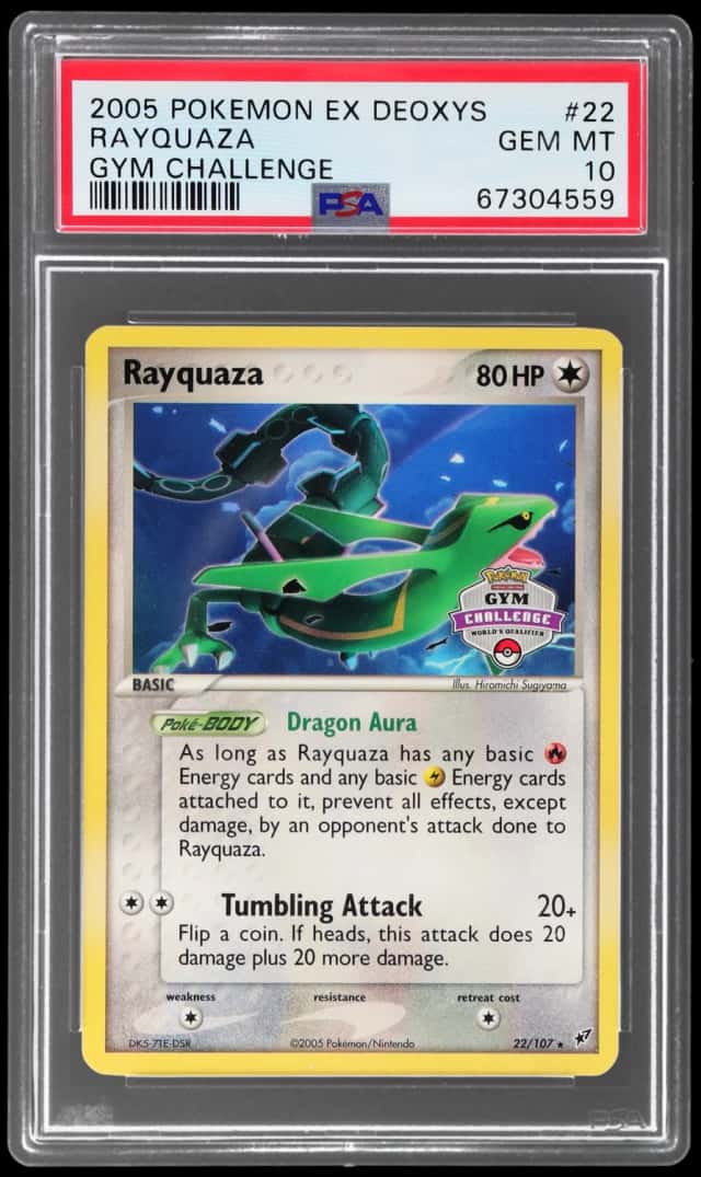 2005 Pokemon Ex Deoxys Gym Challenge Rayquaza #22