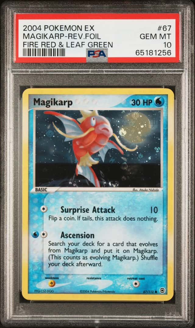 2004 Pokemon Ex Fire Red Leaf Green Reverse Foil Magikarp #67