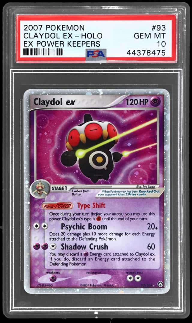 2007 Pokemon Ex Power Keepers Holo Claydol Ex #93
