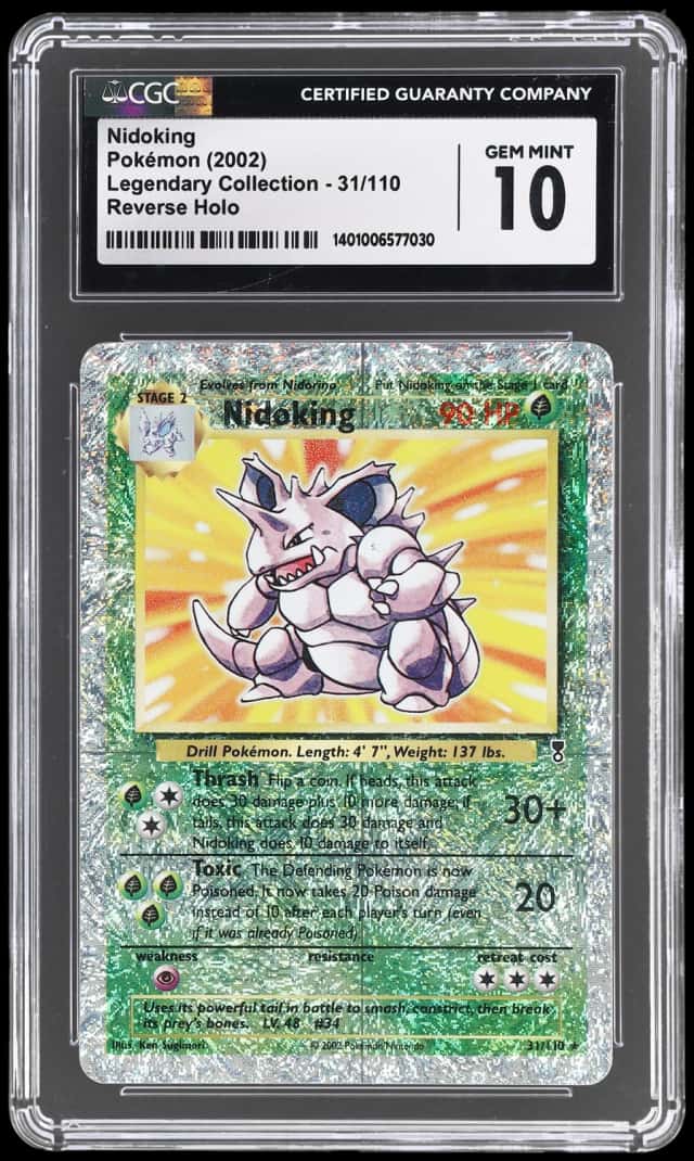 2002 Pokemon Legendary Collection Reverse Foil Nidoking #31