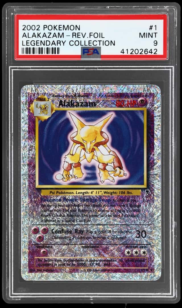 2002 Pokemon Legendary Collection Reverse Foil Alakazam #1