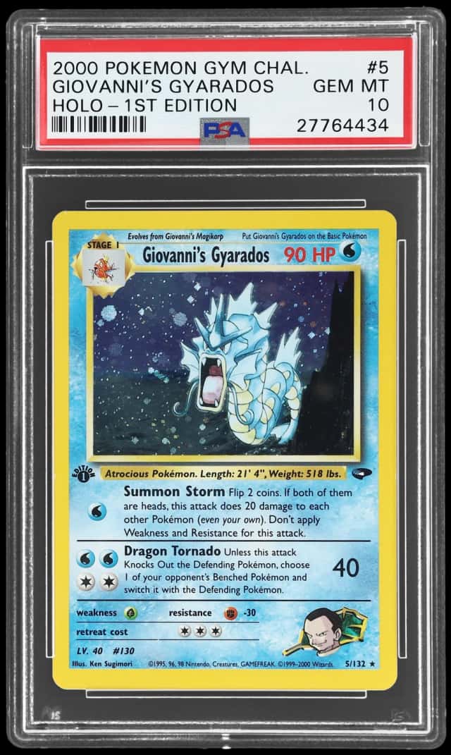 2000 Pokemon Gym Challenge 1st Edition Holo Giovanni's Gyarados #5