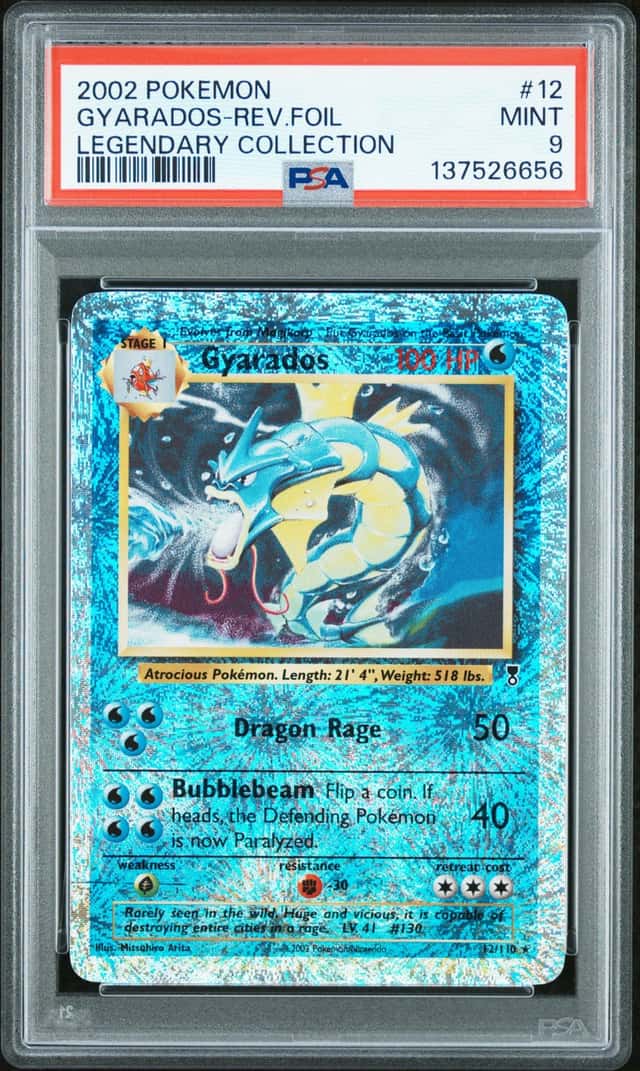 2002 Pokemon Legendary Collection Reverse Foil Gyarados #12