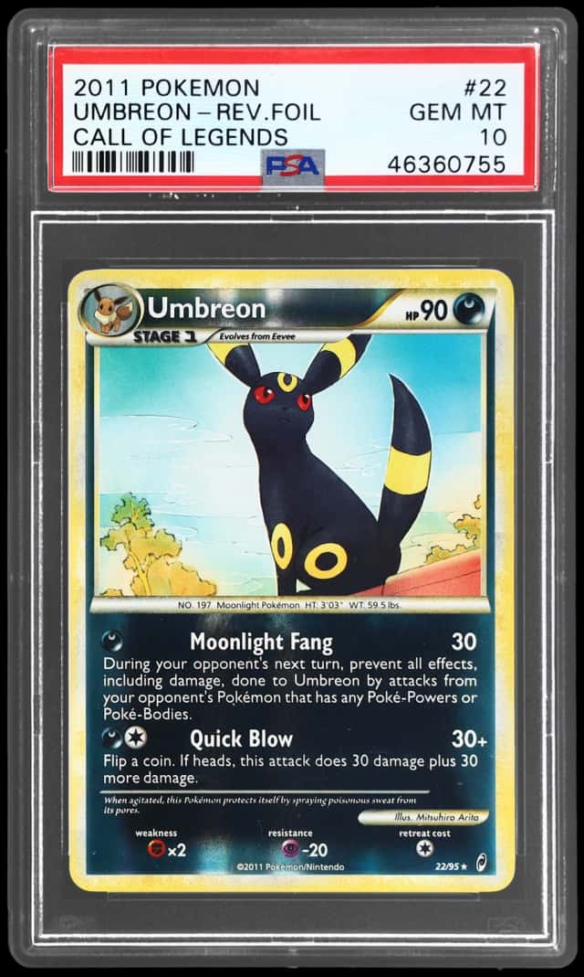 2011 Pokemon Call of Legends Reverse Foil Umbreon #22