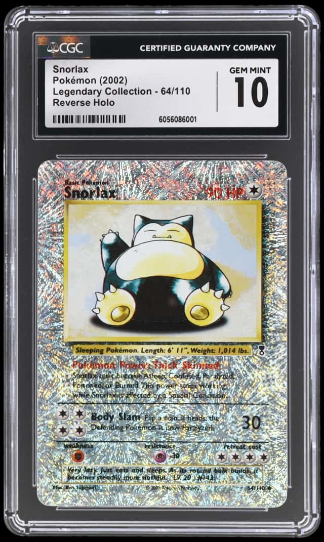 2002 Pokemon Legendary Collection Reverse Foil Snorlax #64