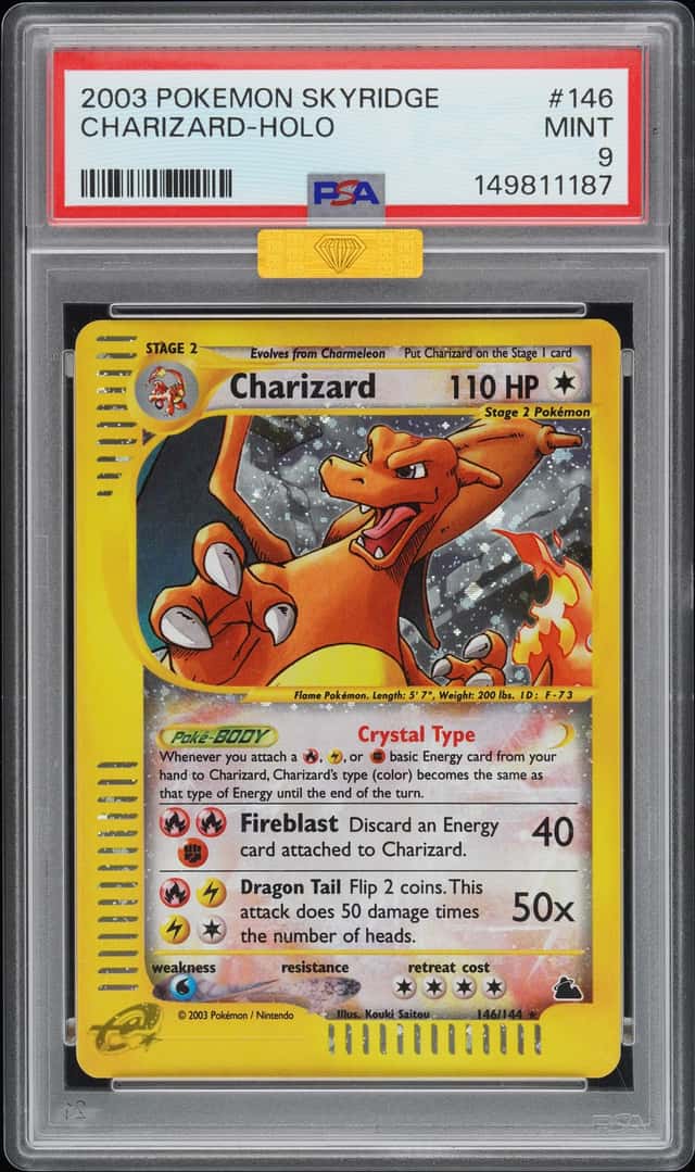 2003 Pokemon Skyridge Holo Charizard #146