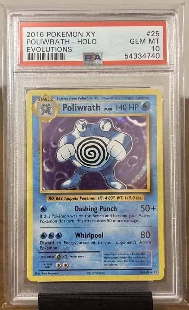 2016 Pokemon Xy Evolutions Poliwrath Holo Evolutions PSA 10 #25