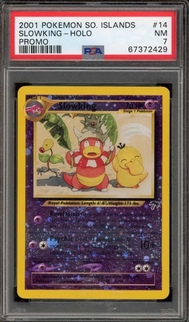 Pokemon Slowking Holo Southern Islands Promo 14/18 PSA 7