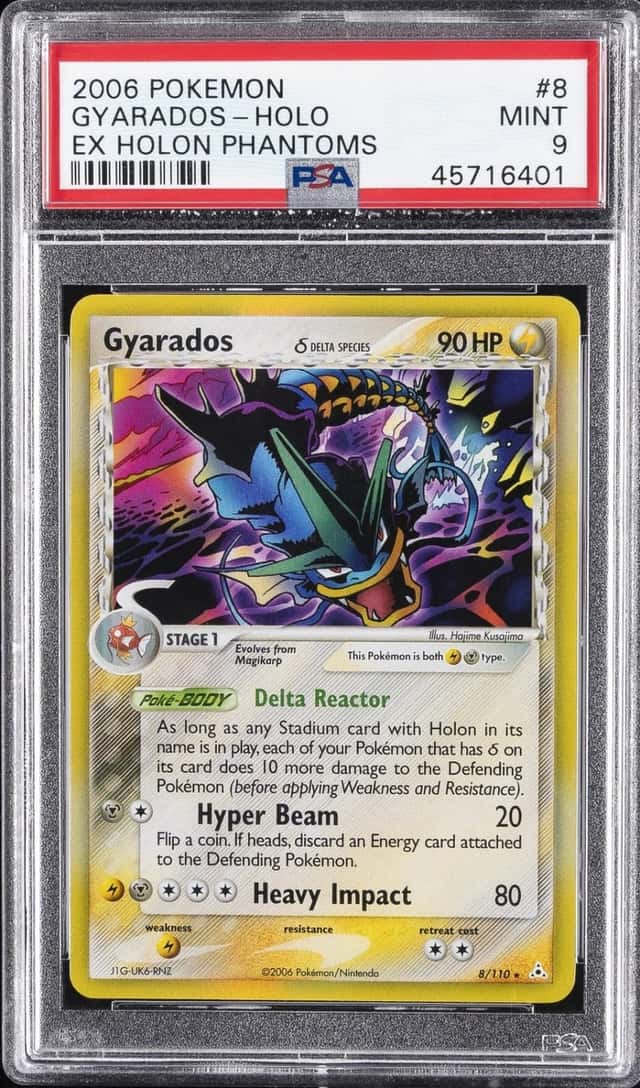 2006 POKEMON EX HOLON PHANTOMS #8 GYARADOS-HOLO PSA 9