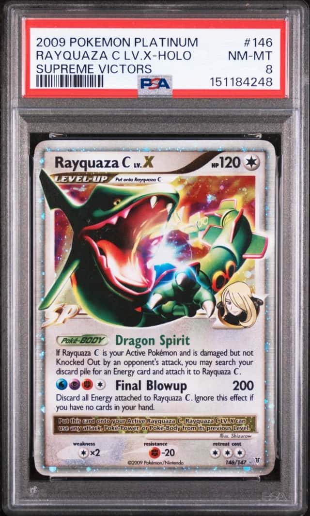 Pokemon Rayquaza C LV.X Holo Supreme Victors 146/147 PSA 8
